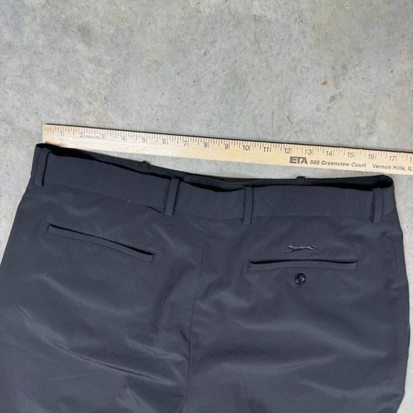 Slazenger Mens Golf Shorts 36x10 Black Stretch Lightweight Flat Front Pockets - Picture 5 of 8